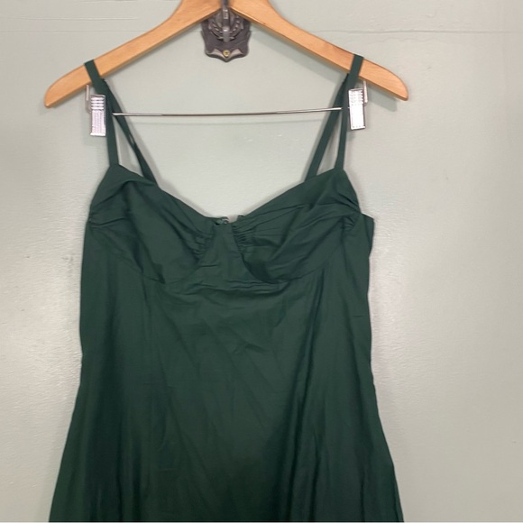 Reformation Stormi Maxi Dress Green Size 10 - Picture 4 of 10